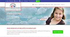 Desktop Screenshot of believeinmiracles.org